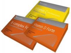 Vitamin D Forte + B-complex Forte + Vitamin C , Pro kompletní doplnění vitamínů D, B a C